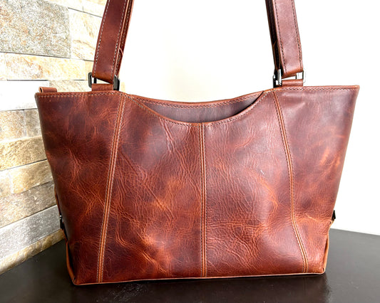 Cognac handbag